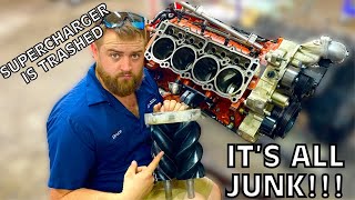 Tear Down of my BLOWN UP Ram TRX Engine, Total LOSS….