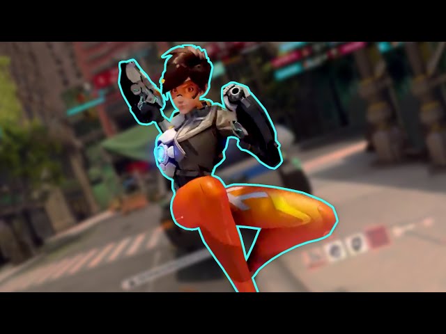 OW2 New Tracer - All emotes - 360°│Overwatch 2 Beta 