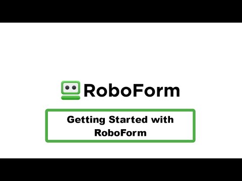 Getting Started with RoboForm