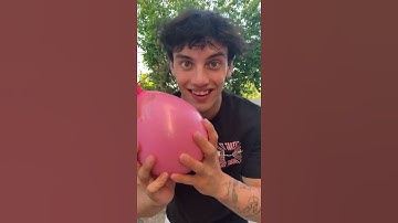 Multi-Layer Balloon DROP off balcony!! 😱😳 - #Shorts