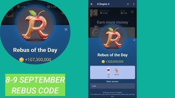 Rebus Of The Day Musk Empire 9 September | X Empire Rebus Of The Day Today | Rebus Of The Day Today