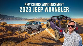 TWO NEW COLORS for 2023 Jeep Wrangler | Jeep News