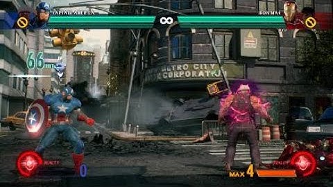 MARVEL VS. CAPCOM Infinite  Ryu/Cap America near death combo