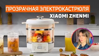 ЭЛЕКТРОКАСТРЮЛЯ XIAOMI (ZHENMI ZMDZ-006) ПРОЗРАЧНАЯ | Готовим одновременно бульон, компот, овощи