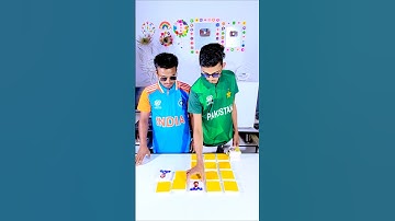 INDIA vs Pakistan fight / Memory game of matching two cards from world class cricket IPL players 💚✌️
