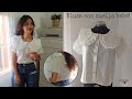 Cómo hacer una blusa con cuello bebe para mujer 👩🏻| Patrón en varias tallas🧵