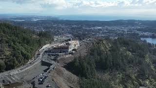 Bear Mountain Langford development with vista views 4K Drone clip