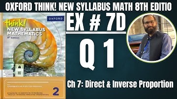 Exercise 7D Question 1 Oxford Think New Syllabus 8th Edition Math D2 Solutions