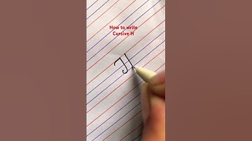 How to write Cursive H| letter H #cursive #english #youtubeshorts #shorts #asmr #art #writing #1m