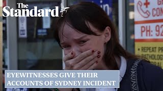 Sydney stabbing: eyewitnesses recount hearing gunshots during Bondi Westfield incident