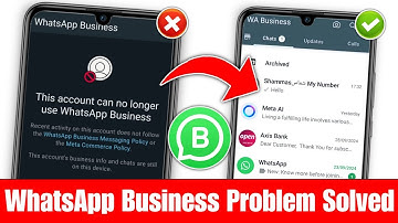 How to fix this account can no longer use whatsapp business problem | Whatsapp business not opening