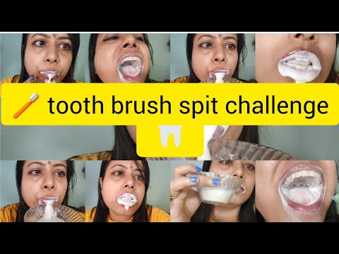 (🦷tooth brush 🪥 spit🤧😤🔥💥🦷🪥💋🥵 challenge) ##funny new video 🤣@sarmisthasvlogs739