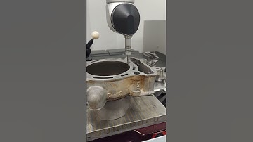 Using the Zeiss CMM at my work for a second opinion on this 2009 kx450f cylinder bore measurement