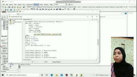 membuat aplikasi biodata mahasiswa dengan beberapa tipe data