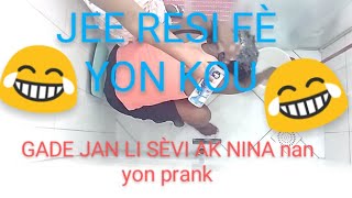 prank shampoo a //Jee resi fe yon kou // gade jan li fe nina kriye