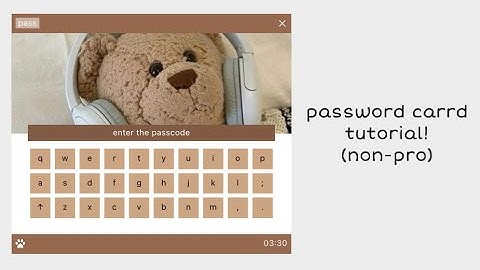 tutorial on this non-pro carrd with a password! - © decentbits