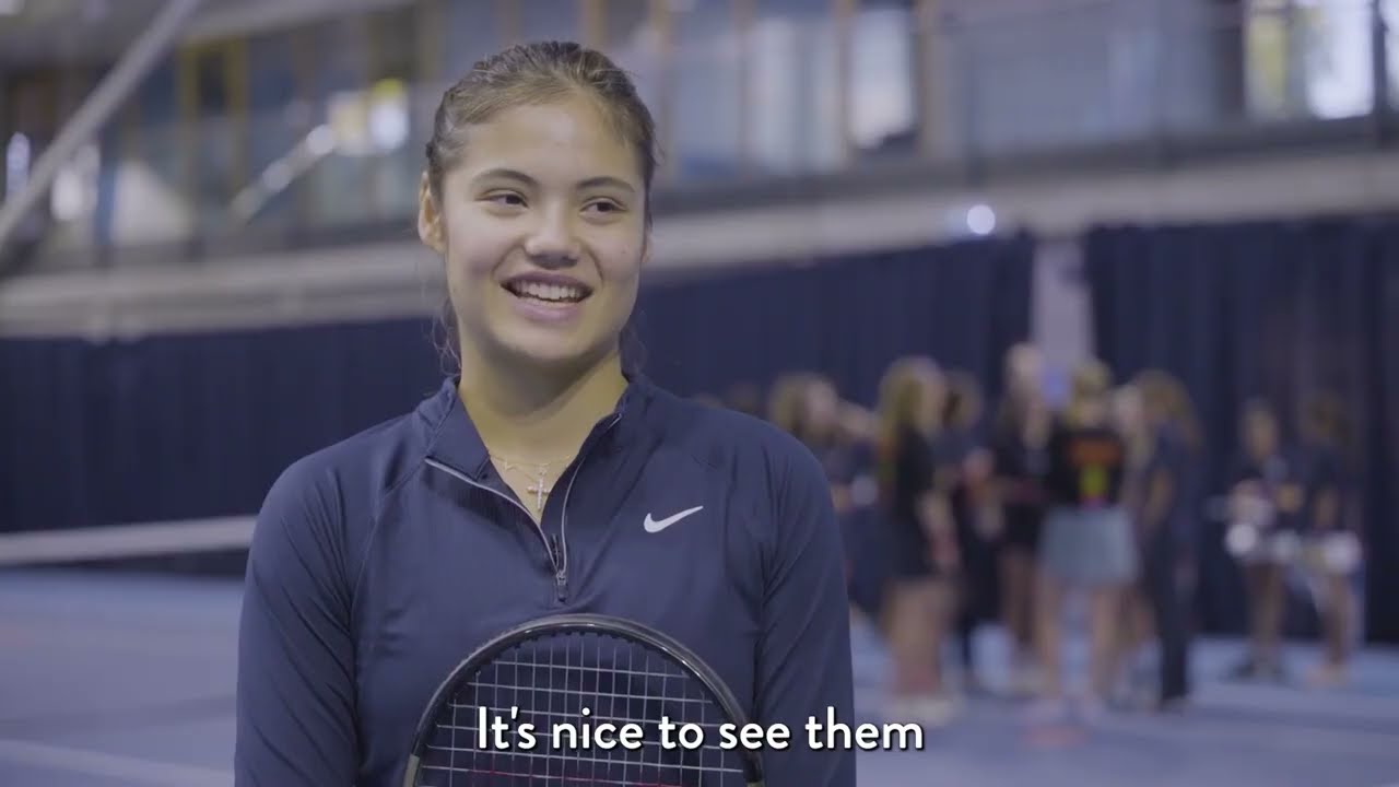 Emma Raducanu surprised young tennis players and coaches at the NTC