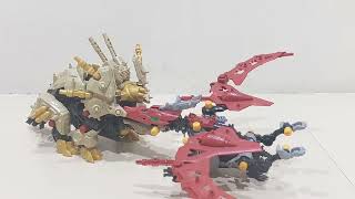 Zoids Stylaser ZW32 vs Sniptera ZW29 - Speed Test and Wrestling Match