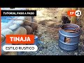 TINAJA de PIEDRAS CASERA! 💧 🔥  Caldera a leña para piscina de agua caliente estilo rústico | Ep 3