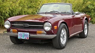 1971 Triumph TR6 - Cold start and test drive