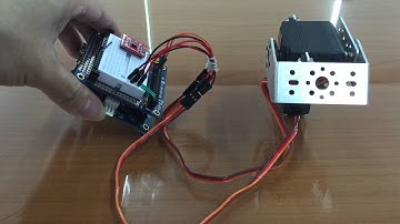 Controlling Pan Tilt by 3 Axis Accelerometer
