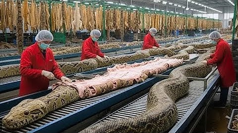 Inside the Snake-Leather Factory: From Snake to Luxury Jacket 