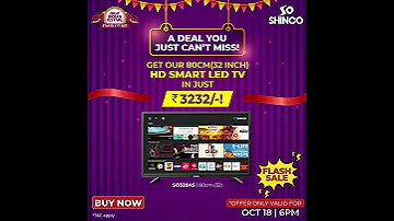 Shinco India Flash Sale 