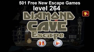 [Walkthrough] 501 Free New Escape Games level 264 - Diamond cave escape - Complete Game screenshot 5