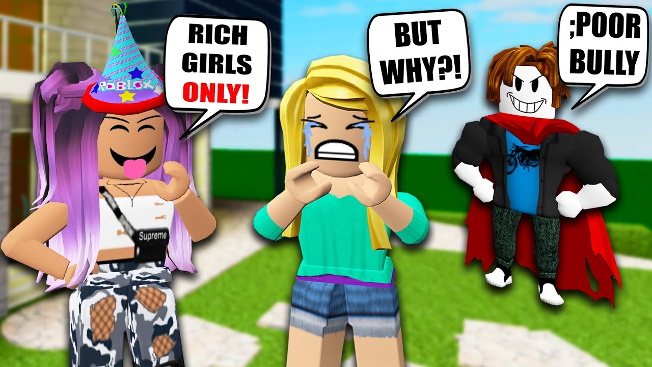 This Birthday Party Was Rich Girls Only So I Made Her Poor Baconman Roblox Funny Moments Youtube - poor girl roblox