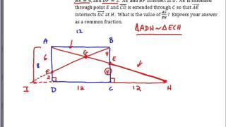 Sprint #29 - 2015 Sycamore Invitational - Similar Triangles