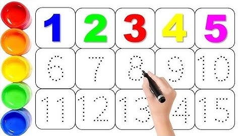 Tracing Numbers 1 to 20 | Learn 123 Counting for Kids | 1 to 20 Fun Number Song 