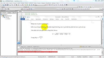Lập Trình C Căn Bản - Bài 15 - BT Tính diện tích tam giác theo công thức Heron