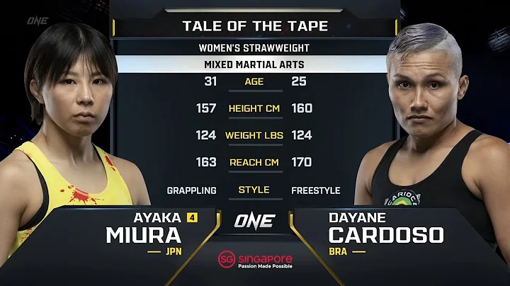 Ayaka Miura vs. Dayane Cardoso | ONE Championship ...