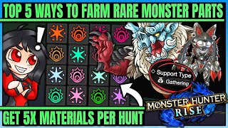Top 5 Ways To Farm Monster Materials - Gems Plates Orbs - Quick & Easy - In Monster Hunter Rise