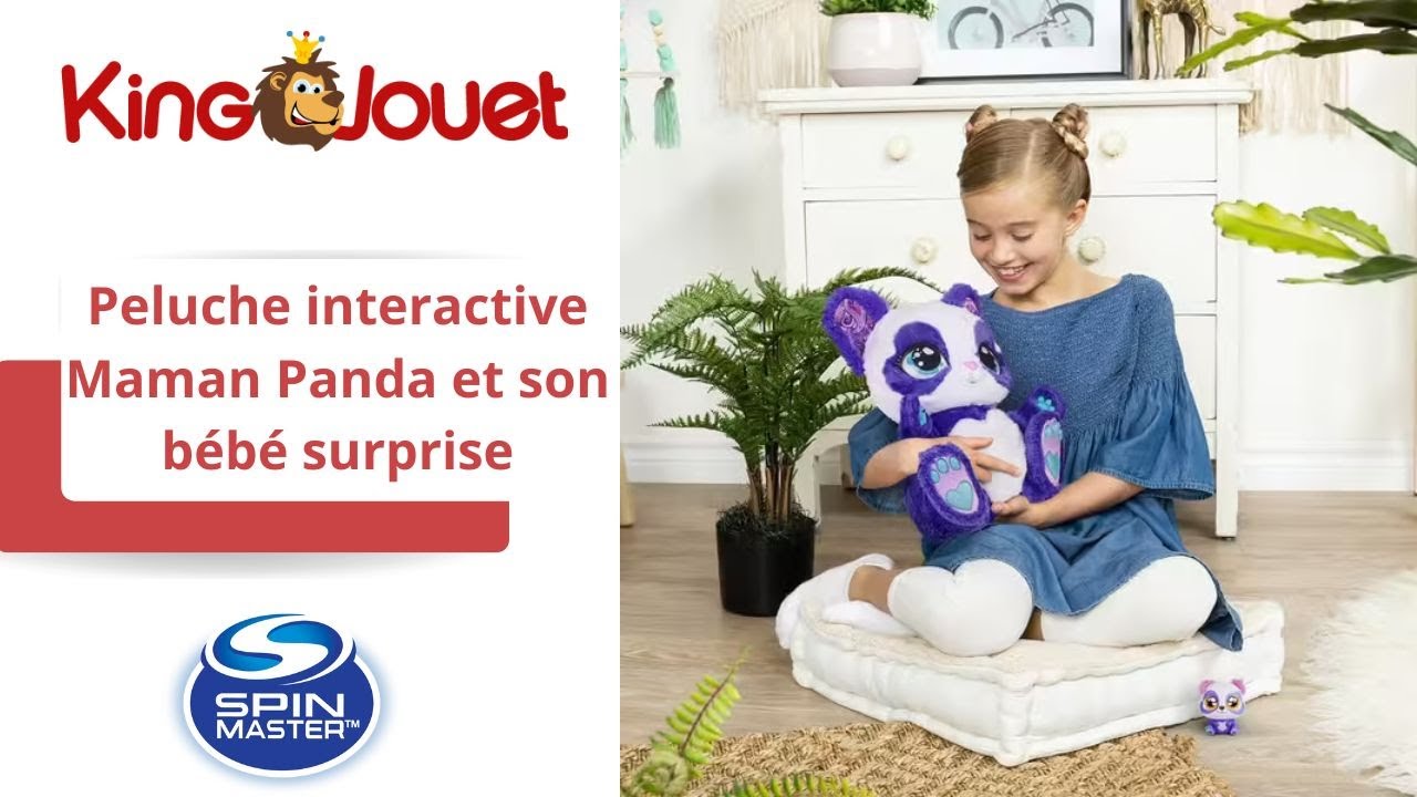 Peek-A-Roo - Maman Panda et son bébé surprise - Peluche interactive -  869283 