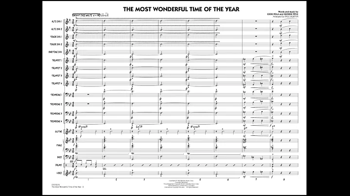 The Most Wonderful Time of the Year arr. Paul Murtha