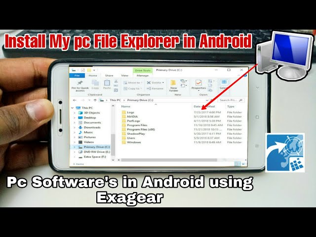 Install Windows File Explorer in Android using Exagear | Explorer xp in  Android | pc software - YouTube