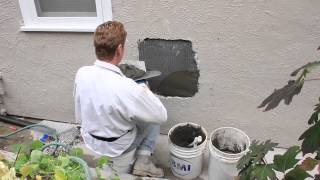 Repair a plumbing hole in a stucco wall screenshot 3