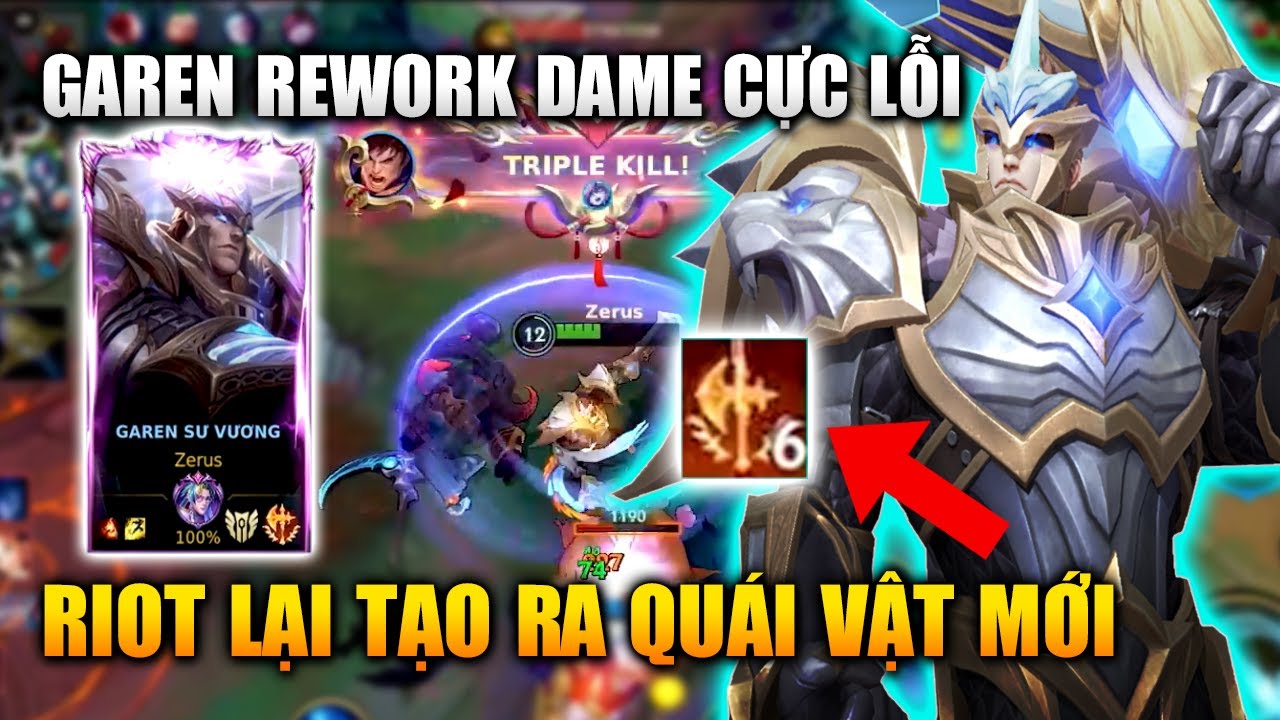 Wild Rift | Garen Rework Dame Siêu Lỗi Riot Tạo Ra Quái Vật Mới Tốc ...