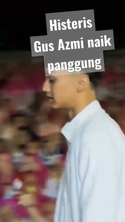 Histeris Gus Azmi naik panggung #gusazmi #gusbaha #shorts