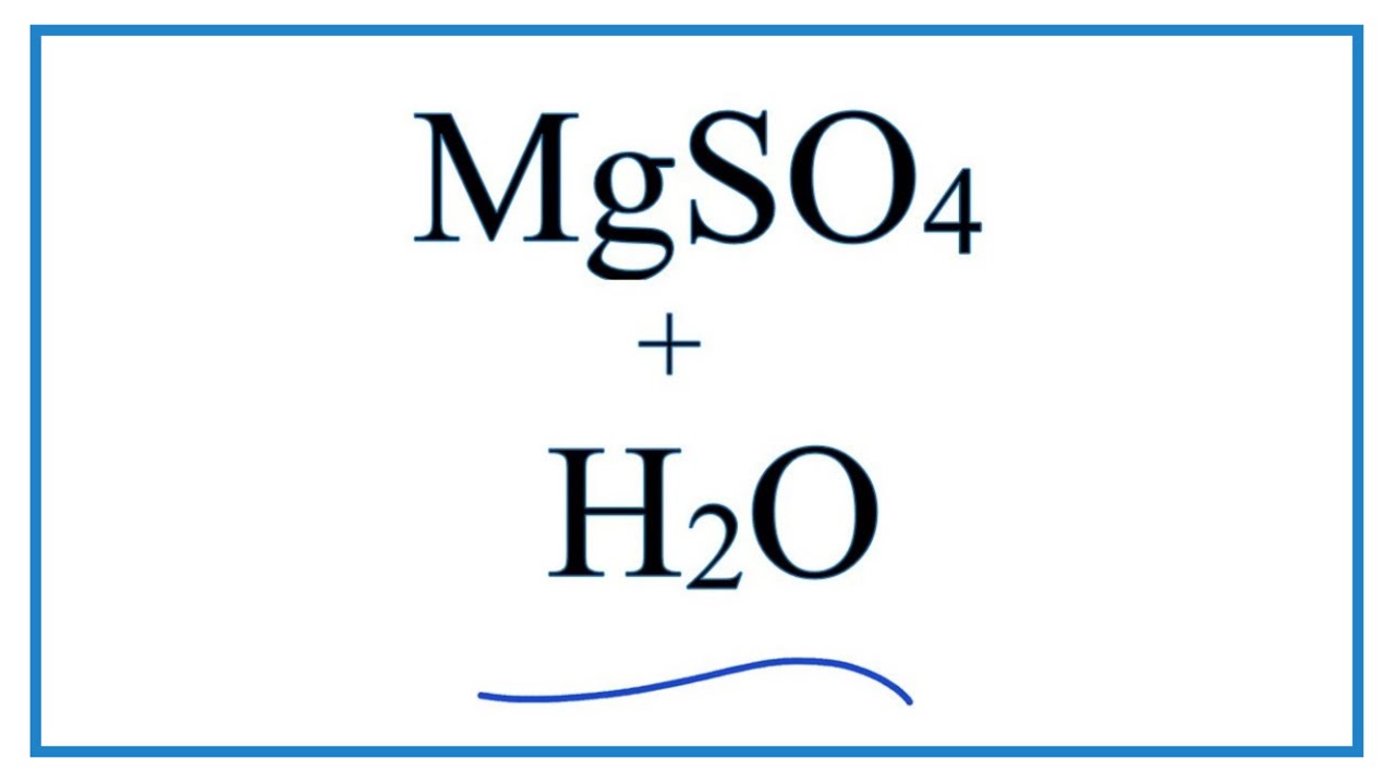 write a hypothesis for the dissolution of magnesium sulphate