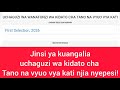 Haya Hapa Majina Waliopangiwa Kidato Cha Tano Vyuo 