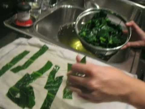 Blanching and Freezing Greens