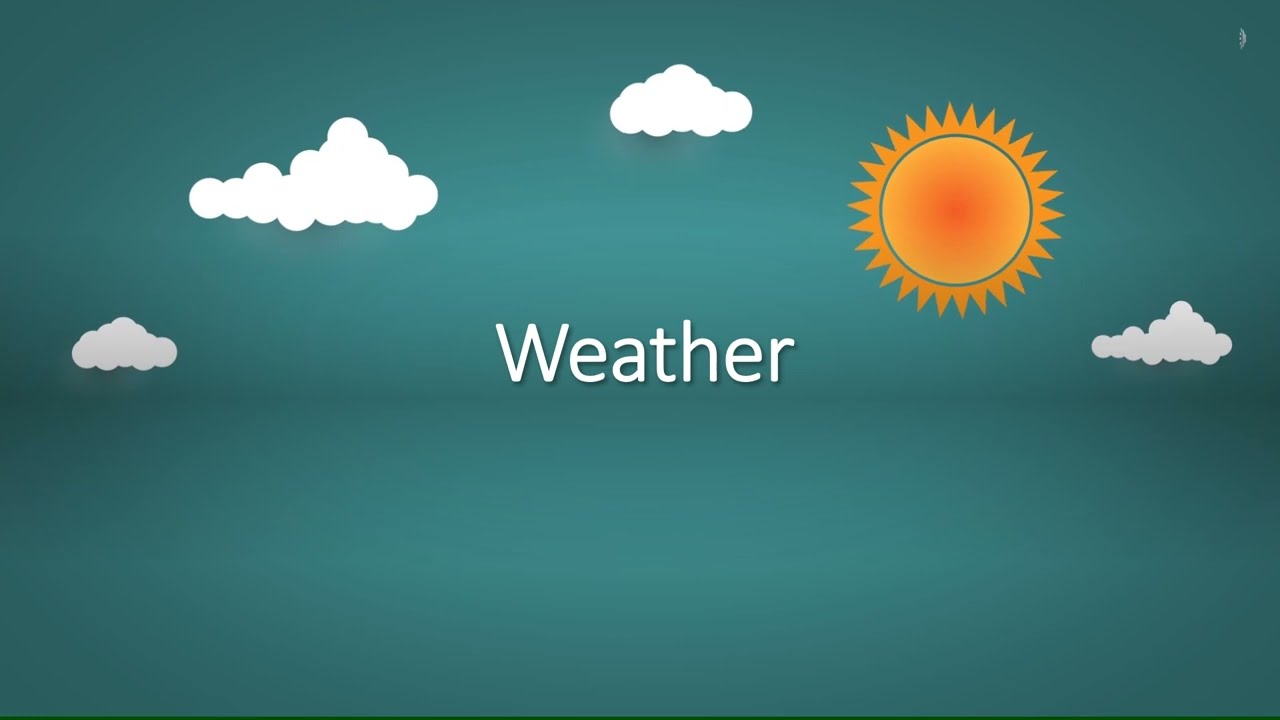 Learn Weather In English YouTube Learn Weather In English YouTube