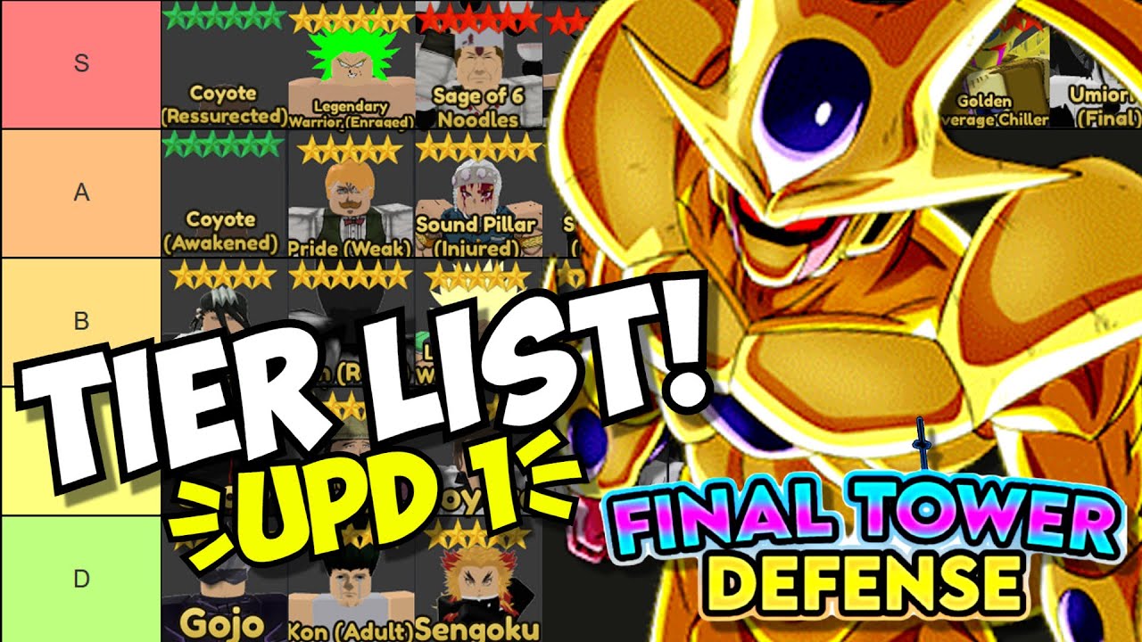 Final Tower Defense OFFICIAL TIER LIST (All 7 Stars, 6 Stars & 5 Stars) 