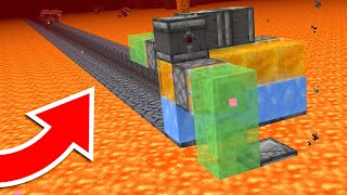 How to Build an Automatic Lava Bridge Flying Machine in Minecraft 1.16 (Redstone Tutorial)