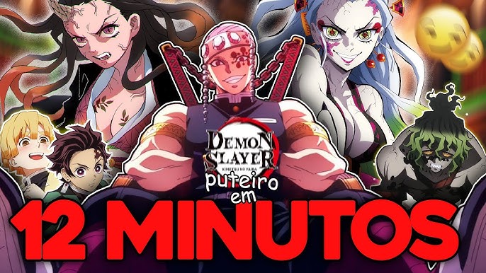 Demon Slayer - O Trem Infinito em 8 MINUTOS !!! 