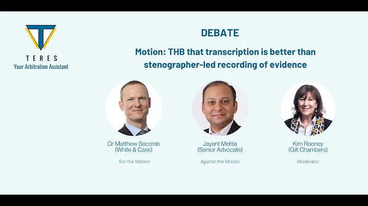 DEBATE: Transcription vs Stenography led evidence ...