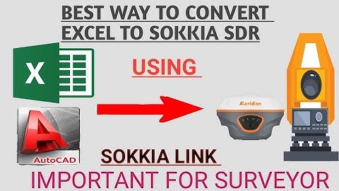 How to Convert Excel File to SDR File with Sokkialink | How to CSV file to SDR File 
