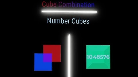 Cube Combination | Number Cubes